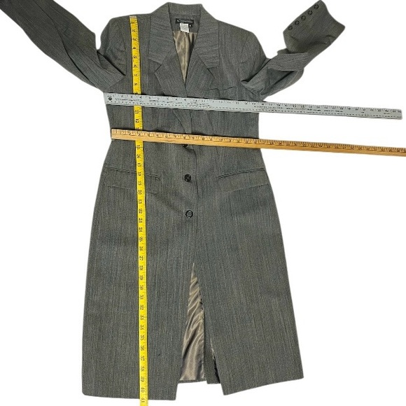 J PETERMAN 3 Piece Pantsuit Longline Jacket Pants Vest Wool Lined Womens VINTAGE - Picture 14 of 16